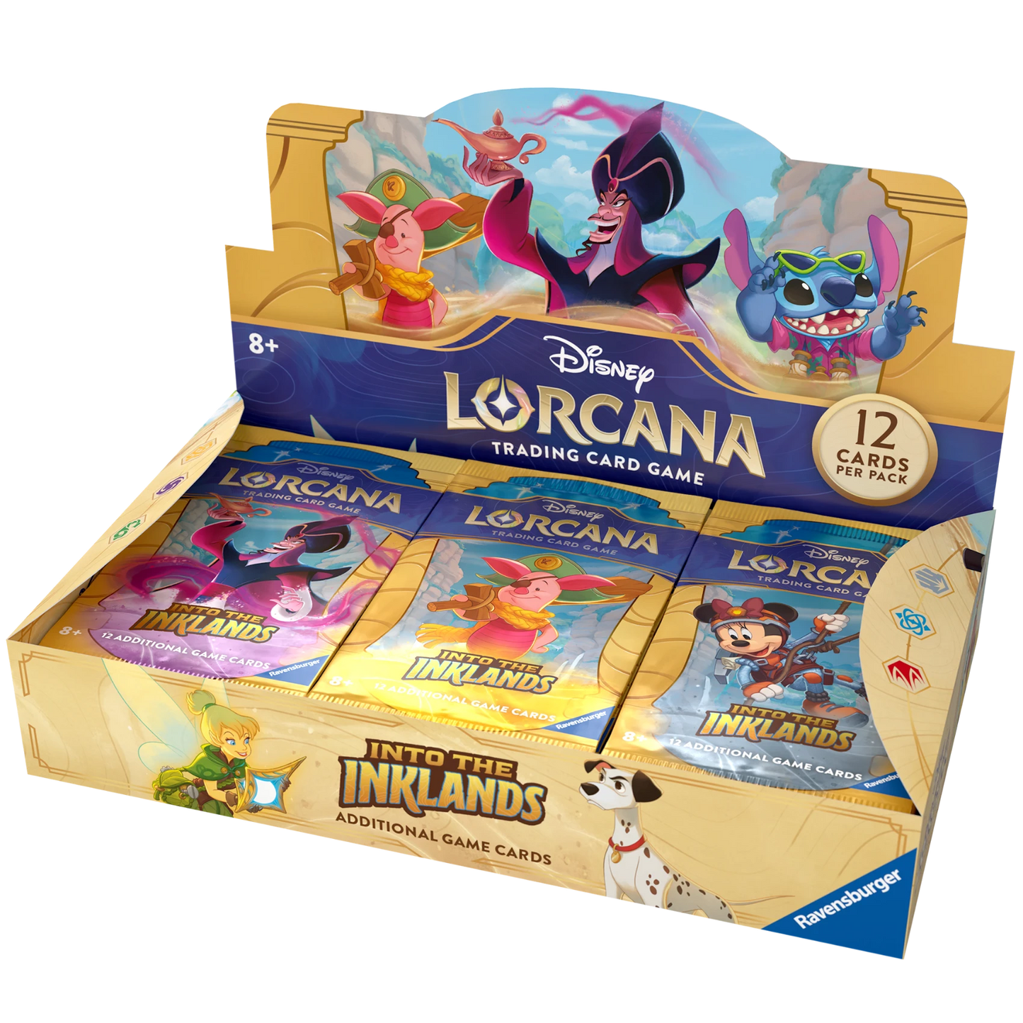 Disney Lorcana Into the Inklands Booster Display Englisch Piglet Stitch Jafar
