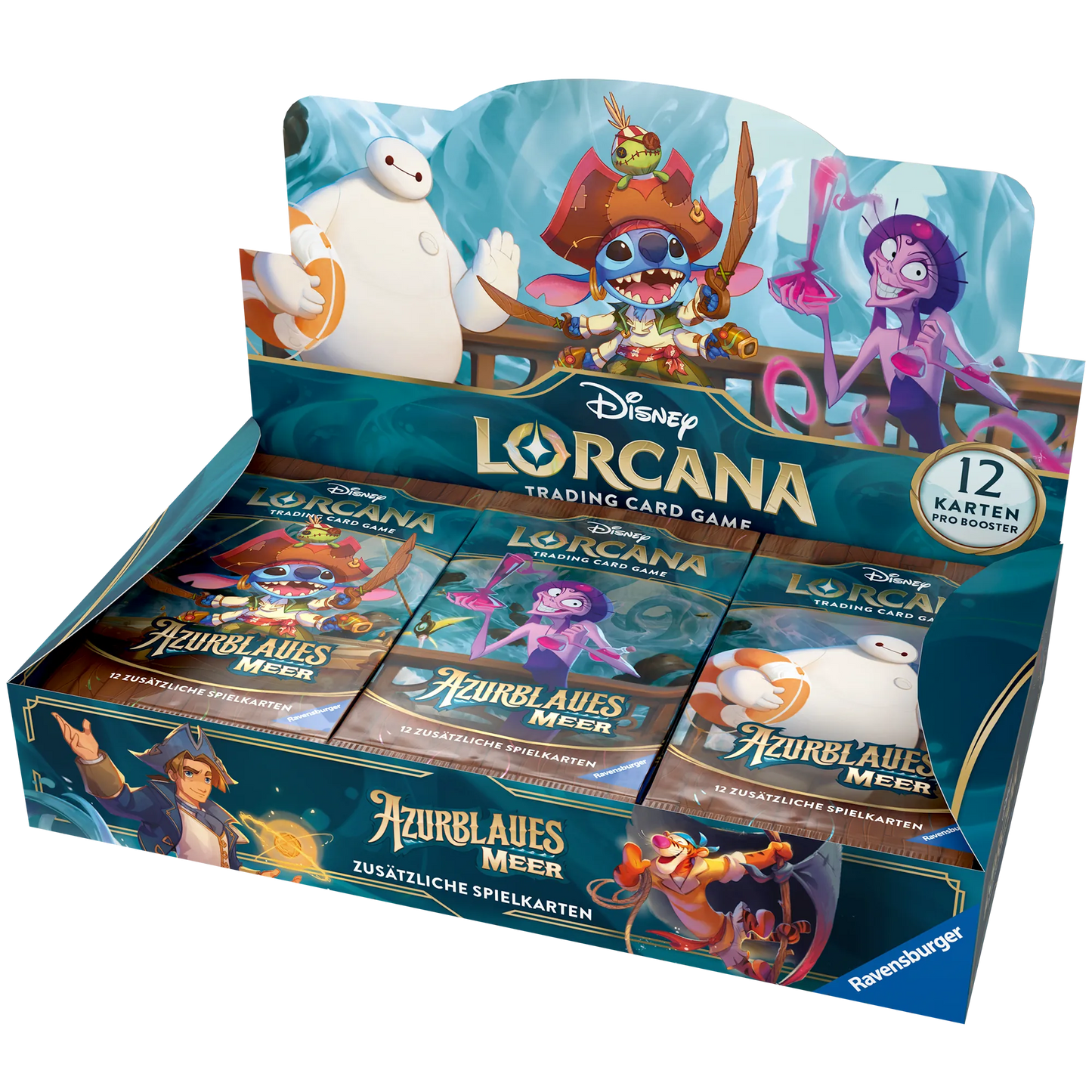 Disney Lorcana - Azurblaues Meer Booster Display - 24 Booster - Deutsch