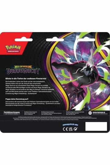 Pokémon - Mega-Entwicklung Dunkelnacht 3er-Pack Blister - Deutsch
