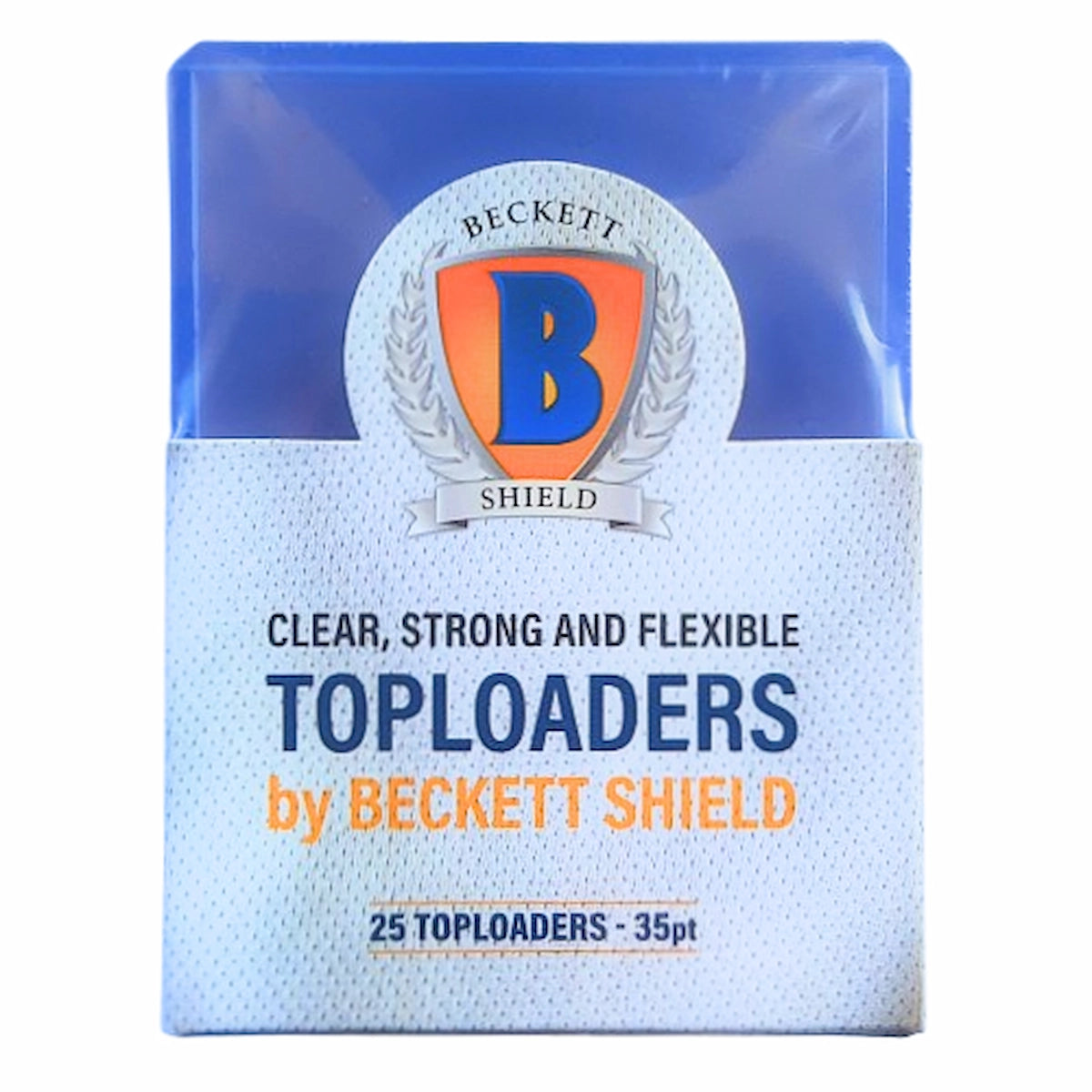 Beckett Shield - Toploader Durchsichtig - 25 Stück - 35pt - Standardgröße 63 x 88 mm