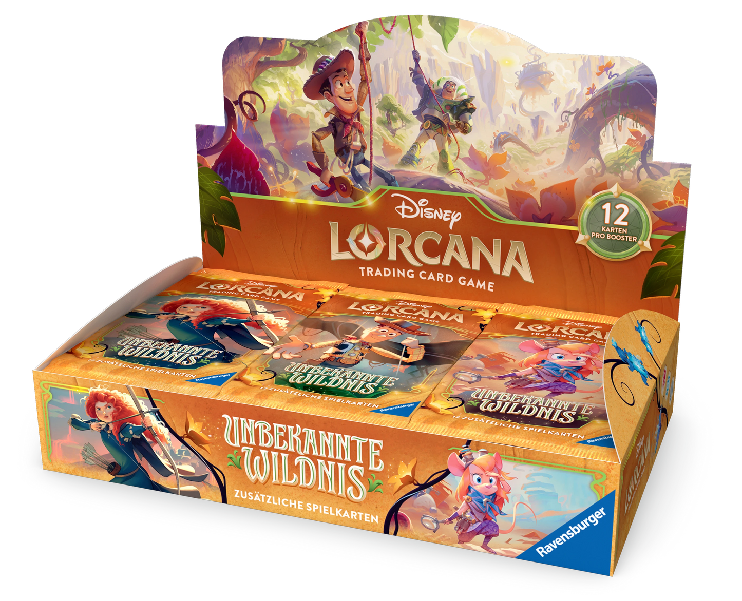 Disney Lorcana - Unbekannte Wildnis Booster Display - 24 Booster - Deutsch