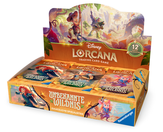 Disney Lorcana - Unbekannte Wildnis Booster Display - 24 Booster - Deutsch