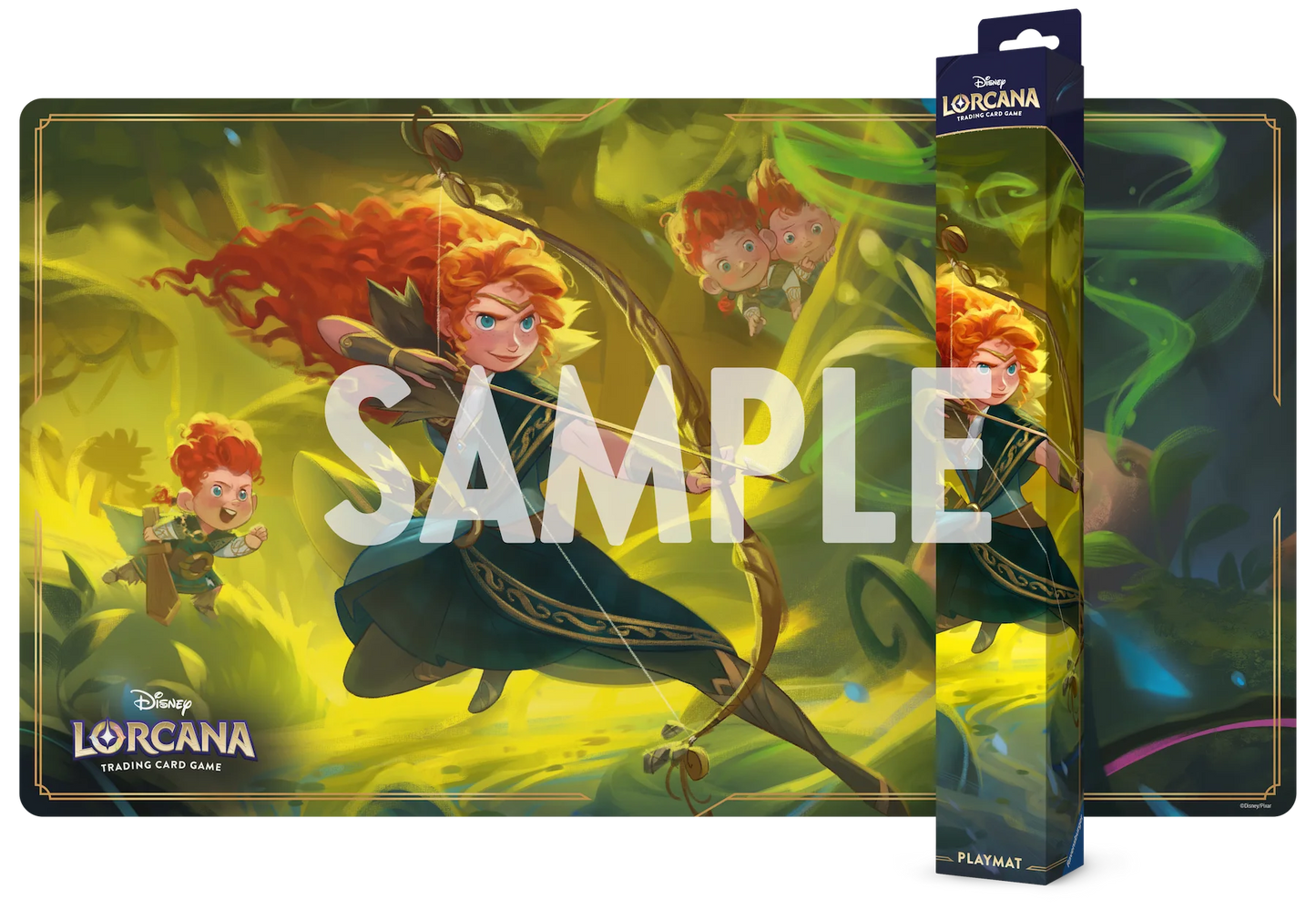 Disney Lorcana - Offizielle Spielmatte: Merida - Begabte Bogenschützin - 61 x 34,3 cm
