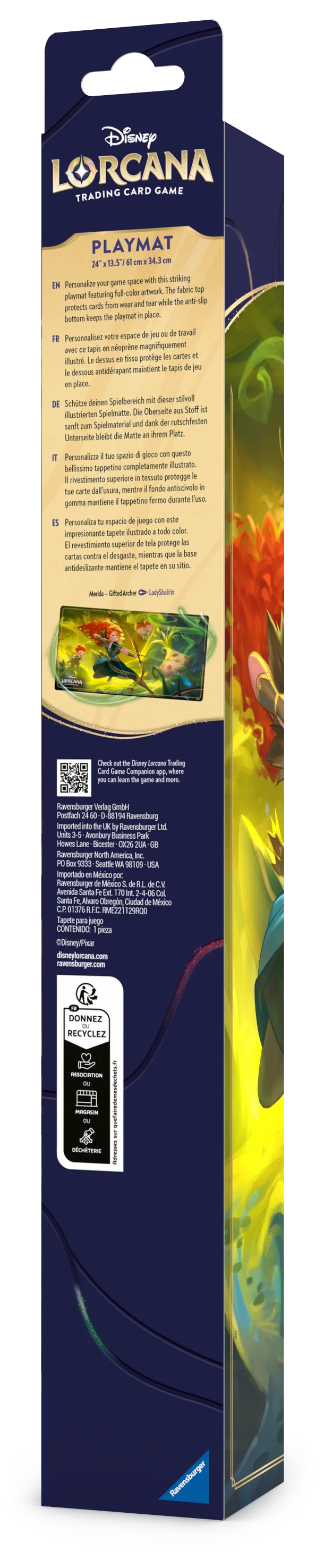 Disney Lorcana - Offizielle Spielmatte: Merida - Begabte Bogenschützin - 61 x 34,3 cm