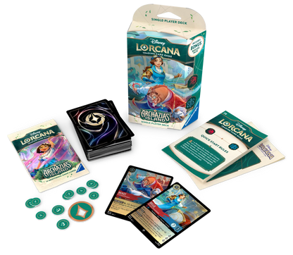 Disney Lorcana Archazias Island Starter Decks Display Englisch Belle Beast 