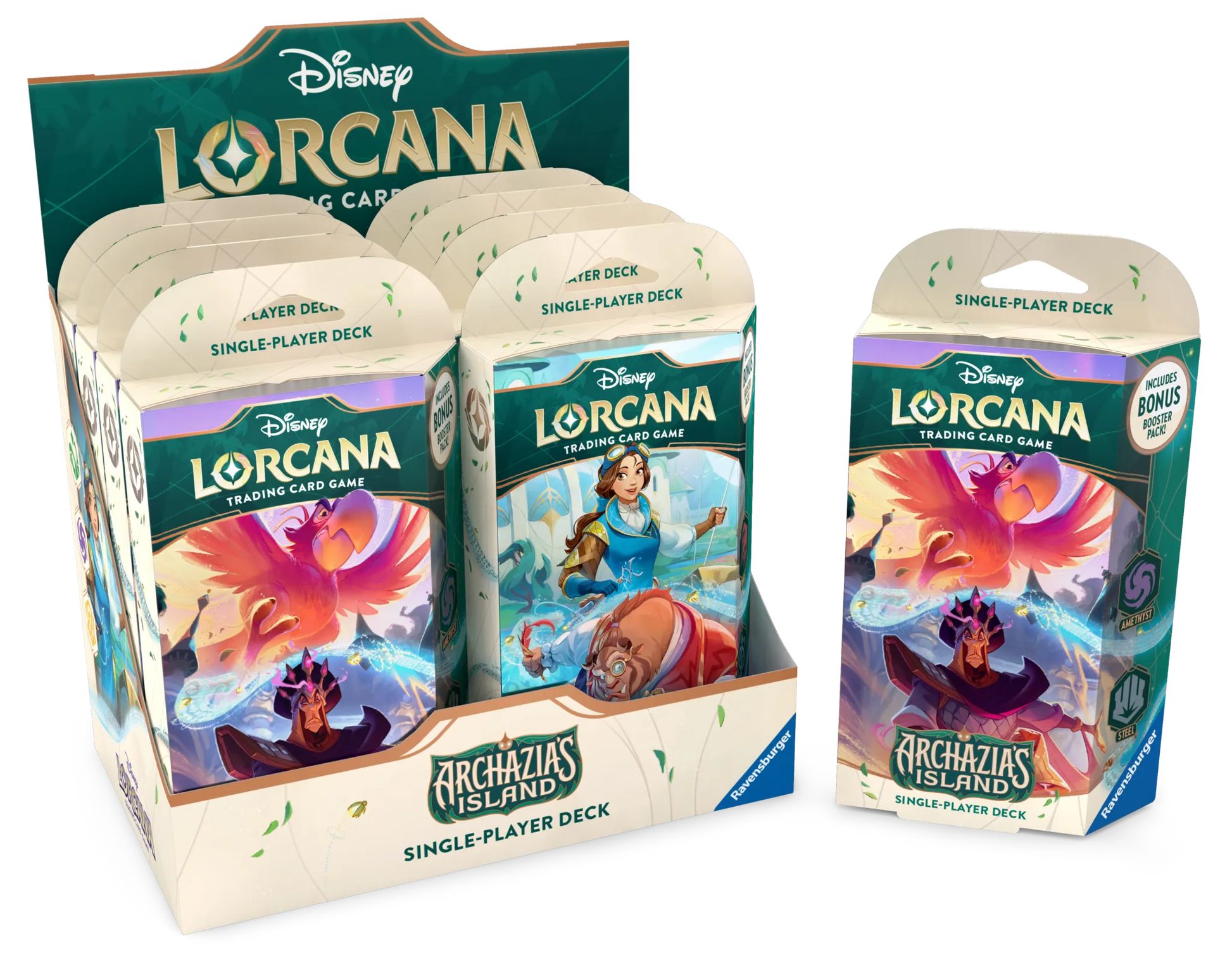 Disney Lorcana Archazias Island Starter Decks Display Englisch Jafar Jago Belle Beast  