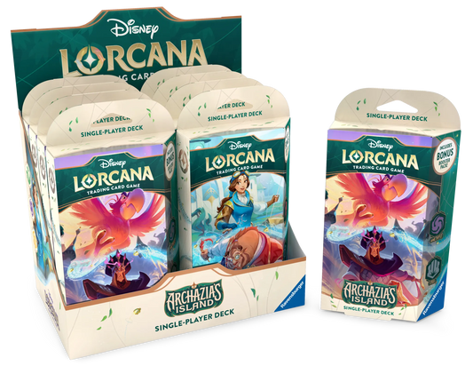 Disney Lorcana Archazias Island Starter Decks Display Englisch Jafar Jago Belle Beast  