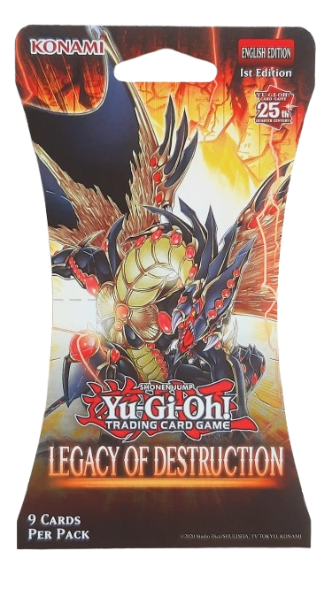 Yu-Gi-Oh! - Legacy Of Destruction Sleeved Booster - 1.Auflage - 1 Booster - Englisch