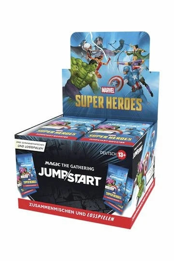 Magic: The Gathering - Marvel Super Heroes Jumpstart Booster Display - 24 Booster - Deutsch