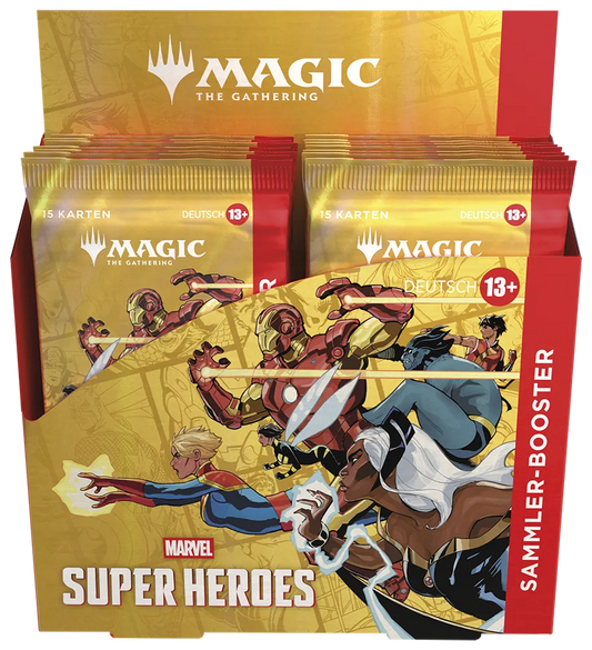 Magic: The Gathering - Marvel Super Heroes Sammler Booster Display - 12 Booster - Deutsch