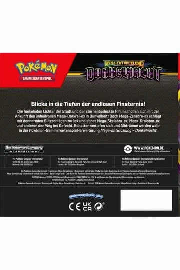 Pokémon - Mega-Entwicklung Dunkelnacht Booster Display - 36 Booster - Deutsch