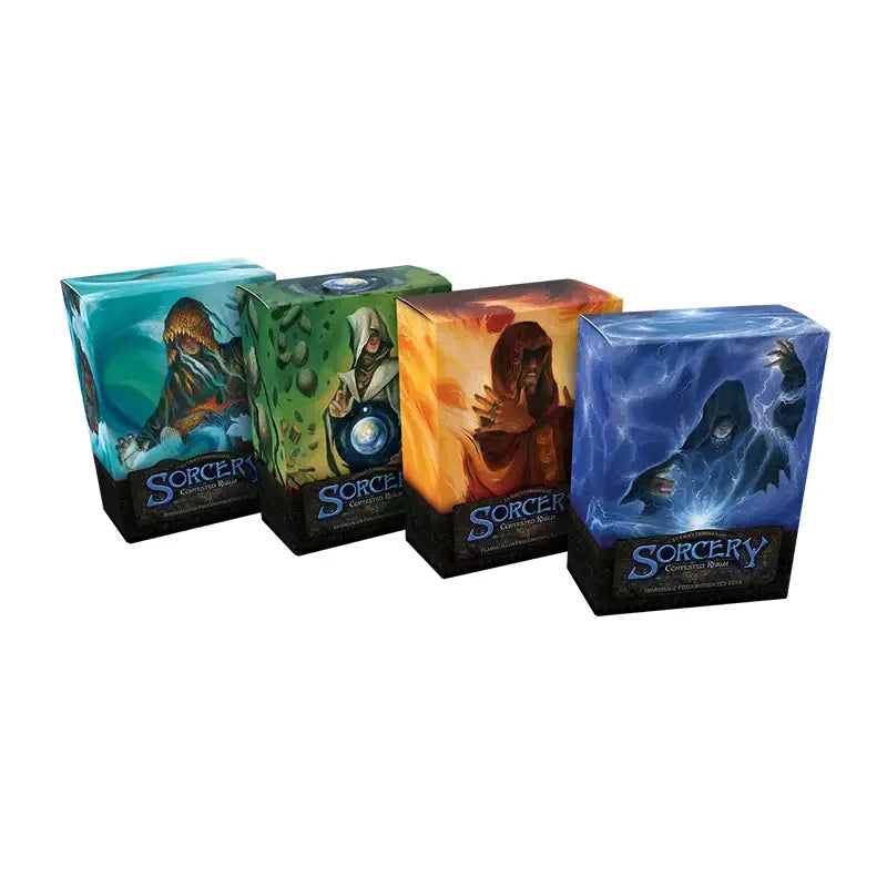Sorcery: Contested Realm - The Four Elements Preconstructed Decks Display - 4 Decks - Englisch