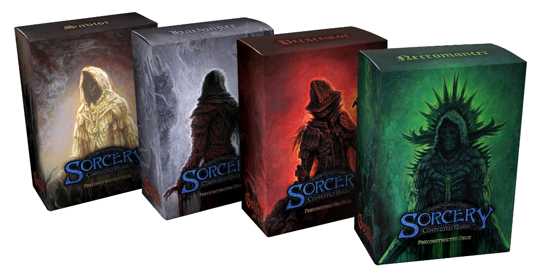 Sorcery: Contested Realm - Gothic Preconstructed Decks Display - 4 Decks - Englisch