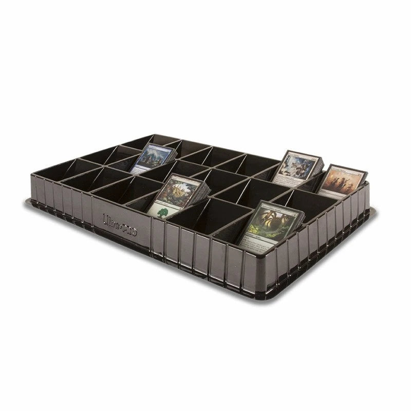 Ultra Pro - Card Sorting Tray - schwarz - 18 Fächer - Sortiertablett für Sammelkarten