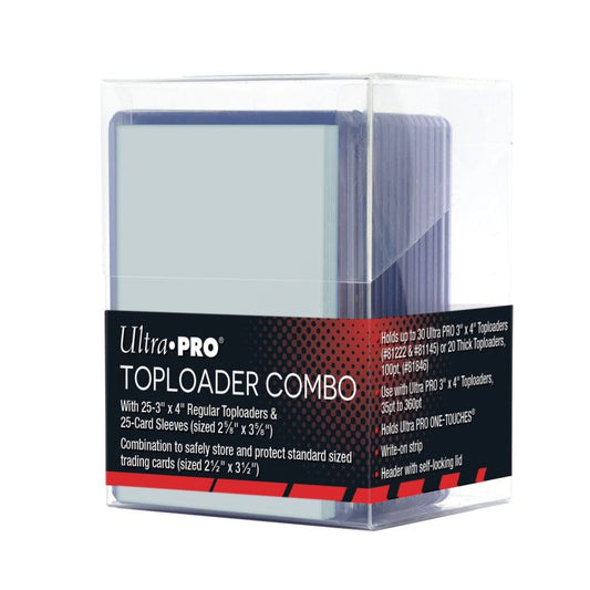 Ultra Pro - Toploader und Penny Sleeves Combo Pack mit Aufbewahrungsbox